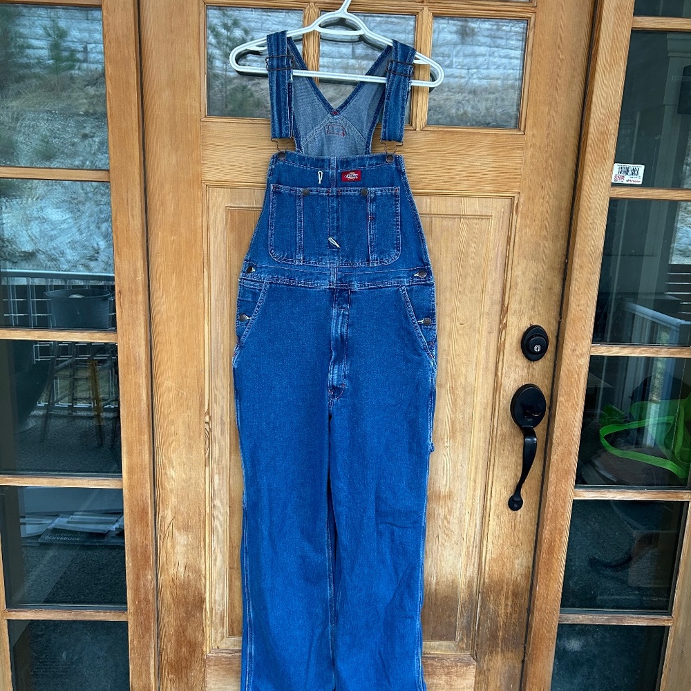 Dickies Denim Overalls - Tag reads W32 x L32 -  see description for measurements